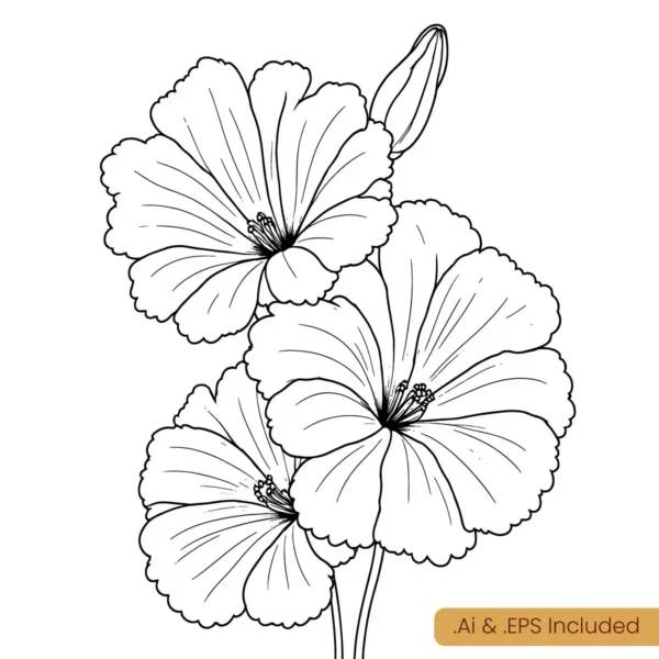 Petunia Line Art download