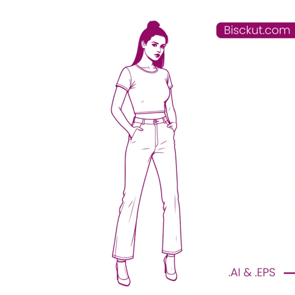 Stylish Diva Line Art download