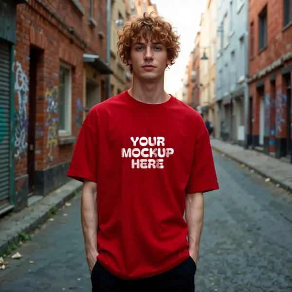 Red T-Shirt Mockup download