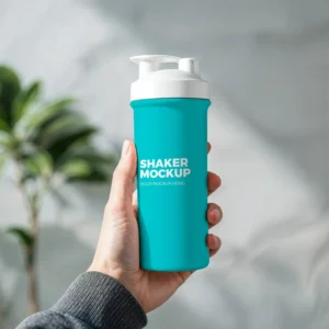 Fitness Shaker Mockup - Easy-to-Edit PSD