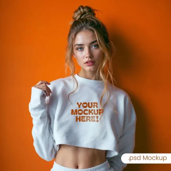 Cropped Jumper Mockup download