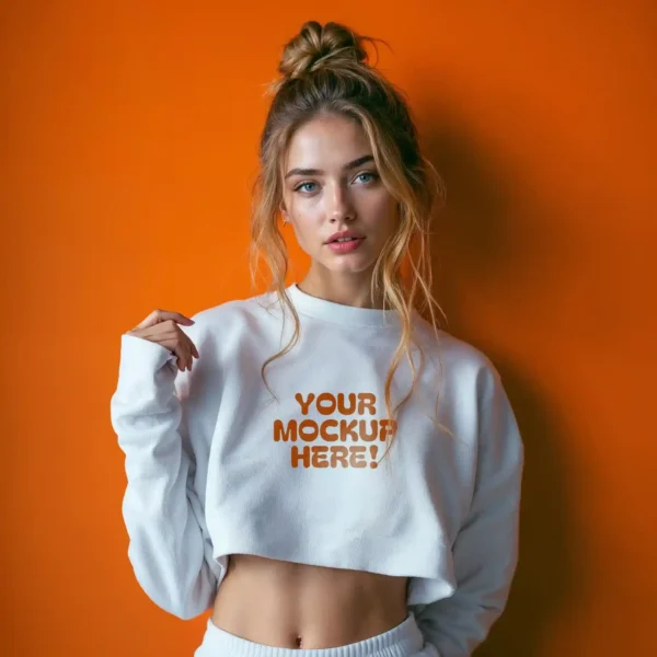 Cropped Jumper Mockup download