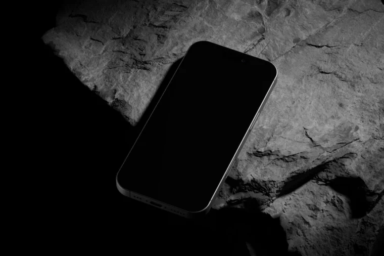 Black Titanium iPhone 16 Pro Mockup