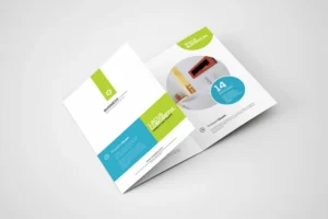 Free 3 Folds A4 Brochure Mock-Up