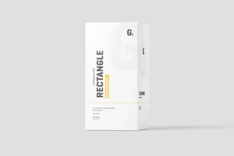 Free Realistic Rectangle Box Mockup - Image 4