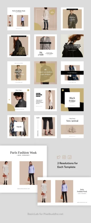 Fashion Instagram Post Templates – Style Your Feed