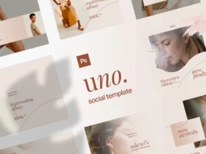 8 Modern Feminine Social Media Post Templates