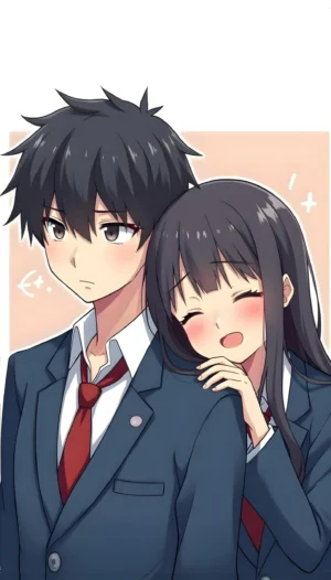 Anime Couple Love Wallpaper