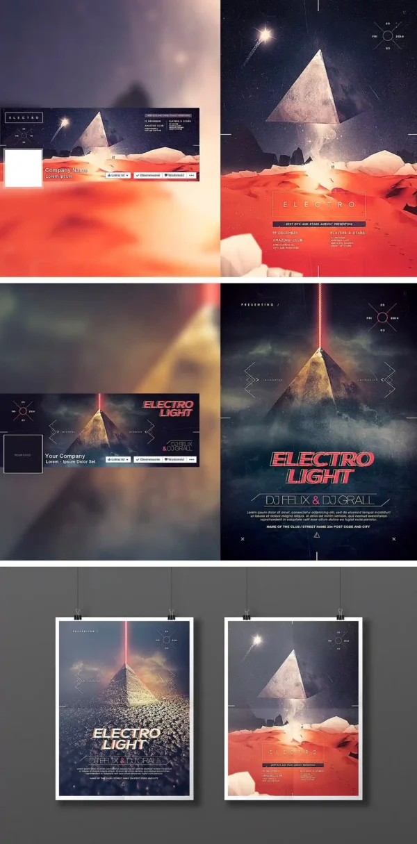 Electrifying Music Flyer Template