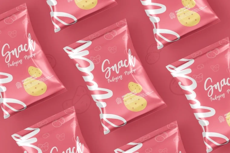 Free Chips Packaging Mockup