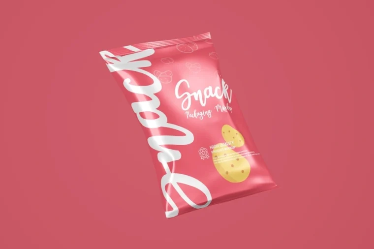 Free Chips Packaging Mockup