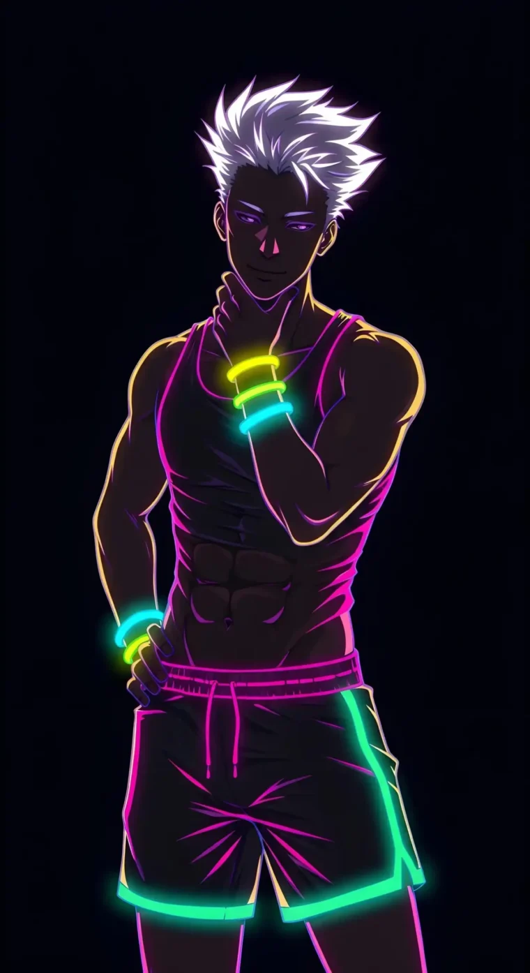 NEON Glowing Anime Wallpaper