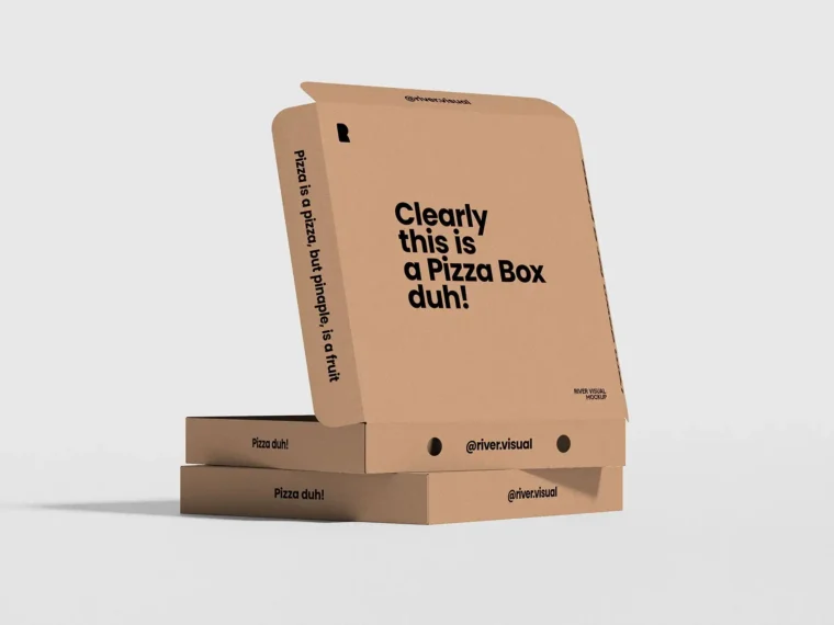 Pizza Box Packaging Mockups