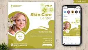 Skin Care Social Media Post Template