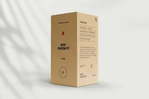 Free Craft Paper Box Mockup