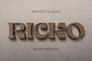 Wood Effect Logo Mockup – Bring Your Designs to Life