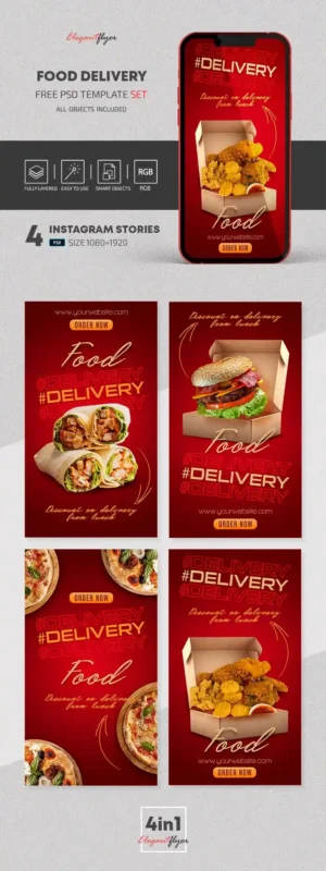 Food Poster Template for Photoshop