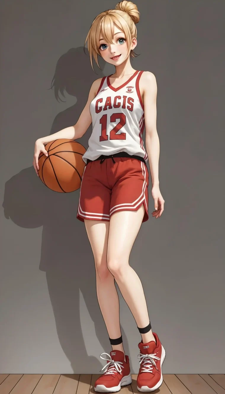 Anime Style Basketball Girl Wallpaper