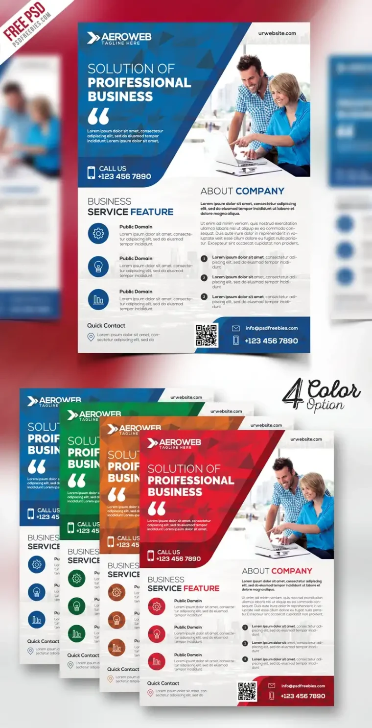 Free Corporate Flyers PSD Bundle