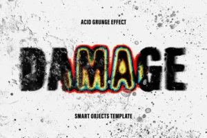 Free Acid Grunge Text Effect