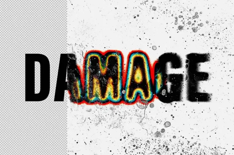 Free Acid Grunge Text Effect