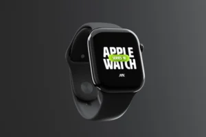 Download Free Apple Watch Series 10 Mockup! 4500×3000px PSD with Smart Objects for easy editing. Perfect for app, UI, and branding presentations.