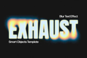 Free Exhaust Blur Text Effect