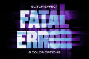 Free Fatal Error Glitch Text Effect