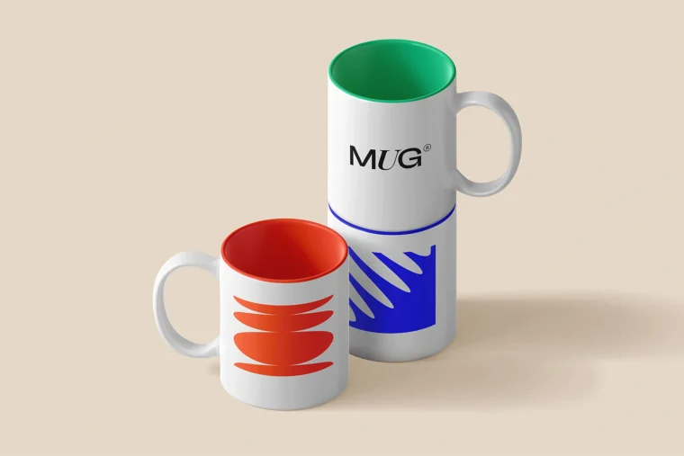 Free Mugs Mockup PSD