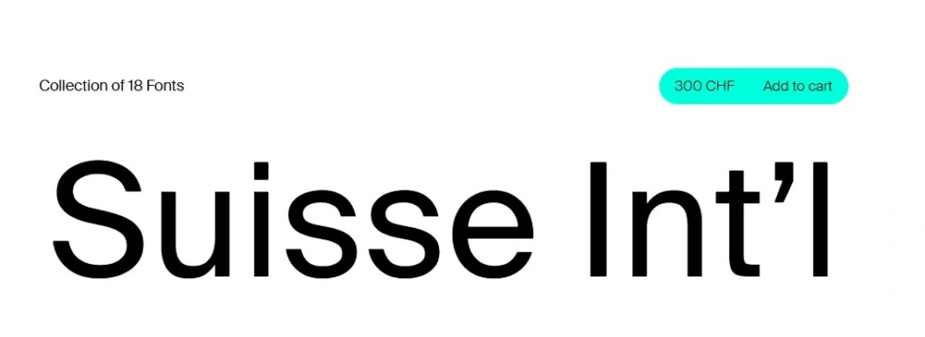 Suisse Int’l logo font