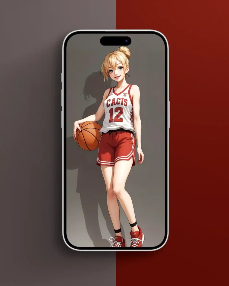 Anime Style Basketball Girl Wallpaper