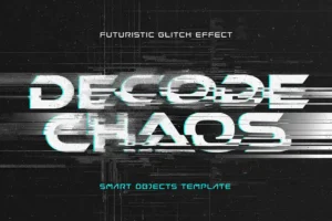 Free Destroy Cyber Glitch Text Effect