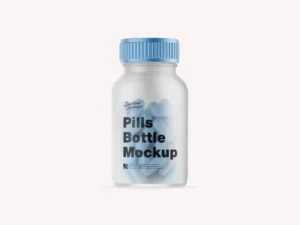 Realistic Pills Bottle Mockup