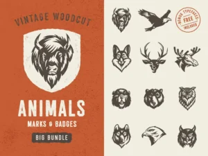 Free Animals Logo Vector Bundle