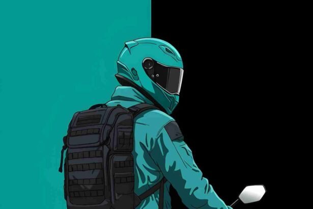 Stunning anime biker wallpaper