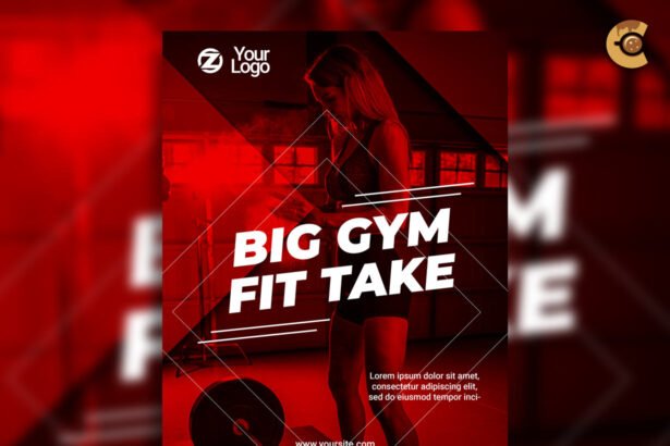 Gym Fitness Flyer Template