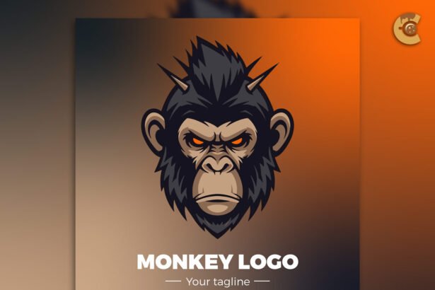 Free Monkey Mascot Logo