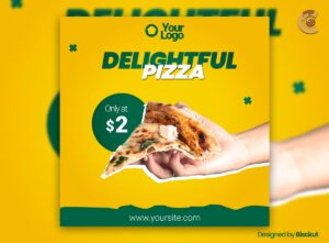 Free Pizza Offer Flyer Template