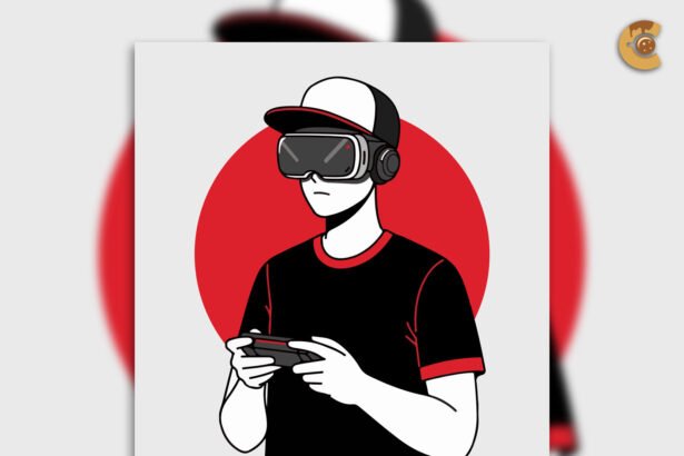Free VR Gaming Boy Illustration