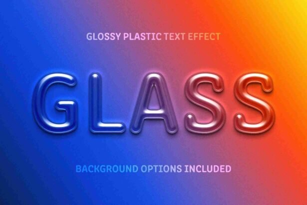 plastic text effects