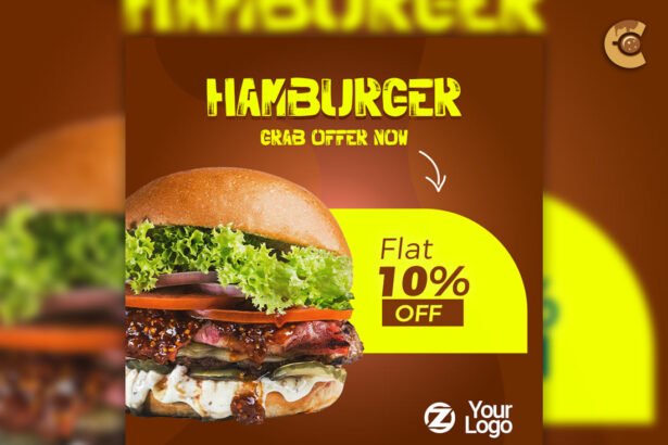 Free Hamburger Promotional Flyer Template