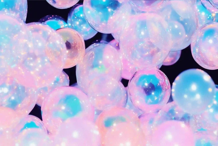Free Iridescent Bubbles Backgrounds