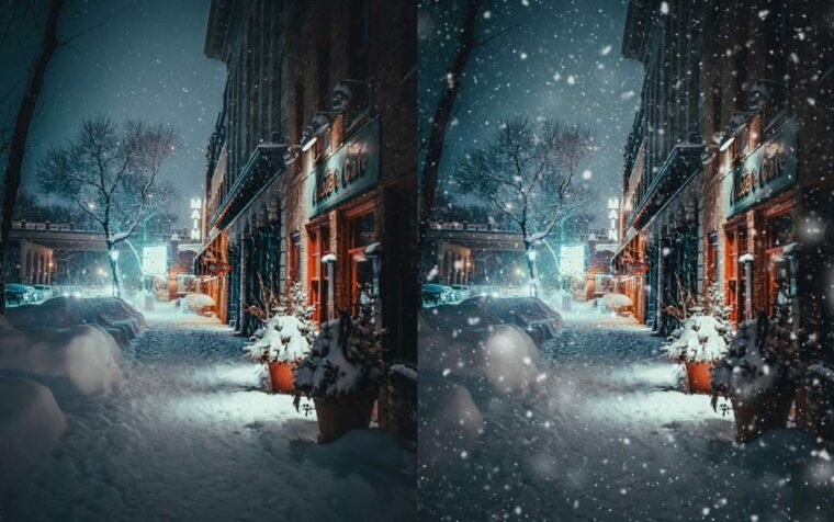 Pack of 10 Snow Overlay