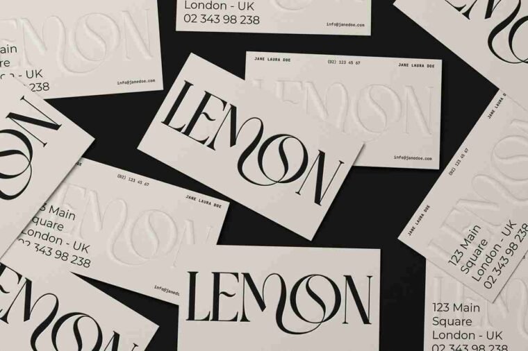 Free Brand Identity Business Card Mockup