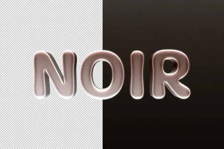 Free Noir Glass Text Effect