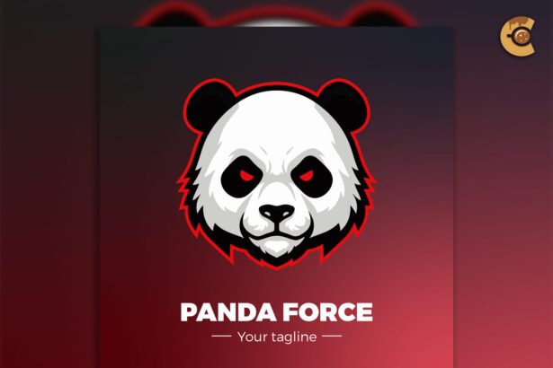 Free Panda Mascot Logo for Esports