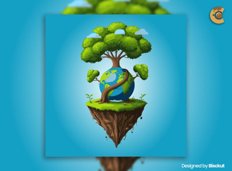 Eco-Friendly Earth Vector Illustration