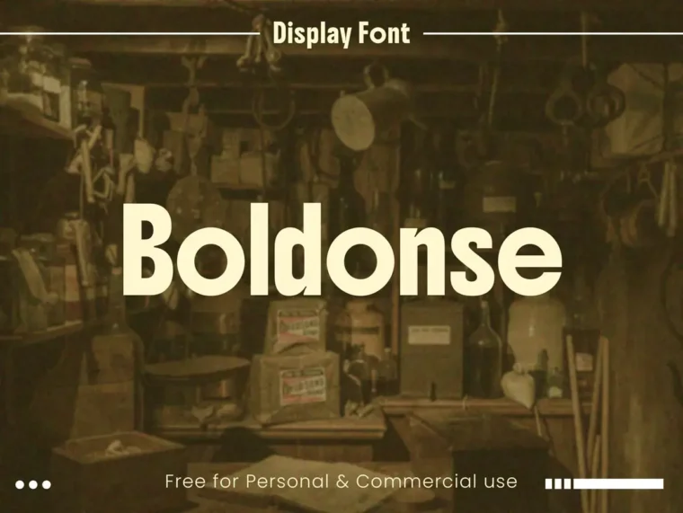 Boldonse bold display font featuring thick, attention-grabbing letterforms ideal for headlines, posters, and modern branding.