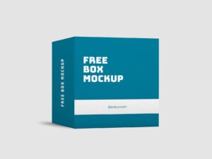 Free square box mockup PSD
