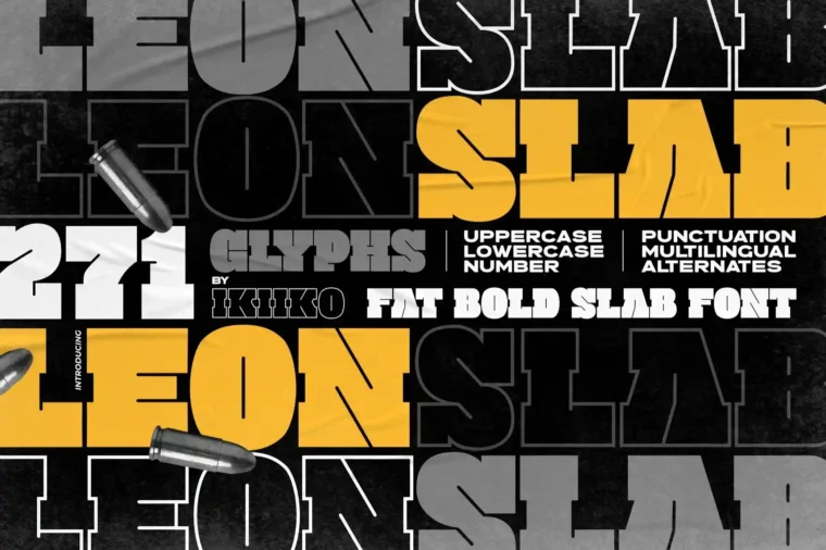 Leon Slab - Bold Font